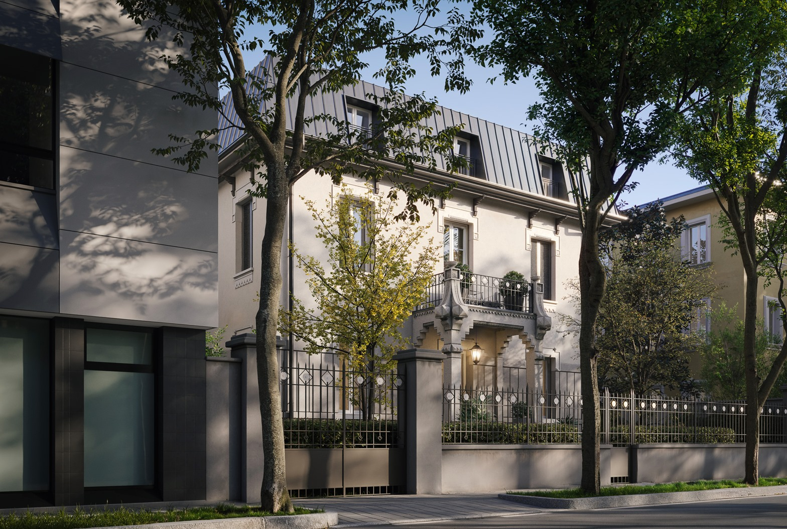 Villa Michelangelo, render di progetto