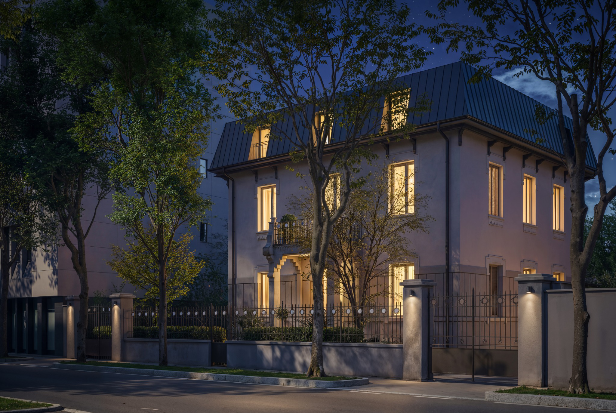 Render di progetto — Villa Michelangelo, 3